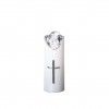 Crio Eltrico Cruz Cilindro Luz Fria 5.5X14.5cm Prateado