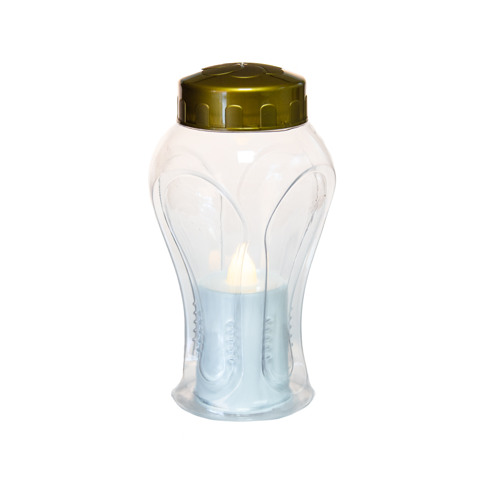 Círio Elétrico 60 Dias Memória 9X21.5cm Branco