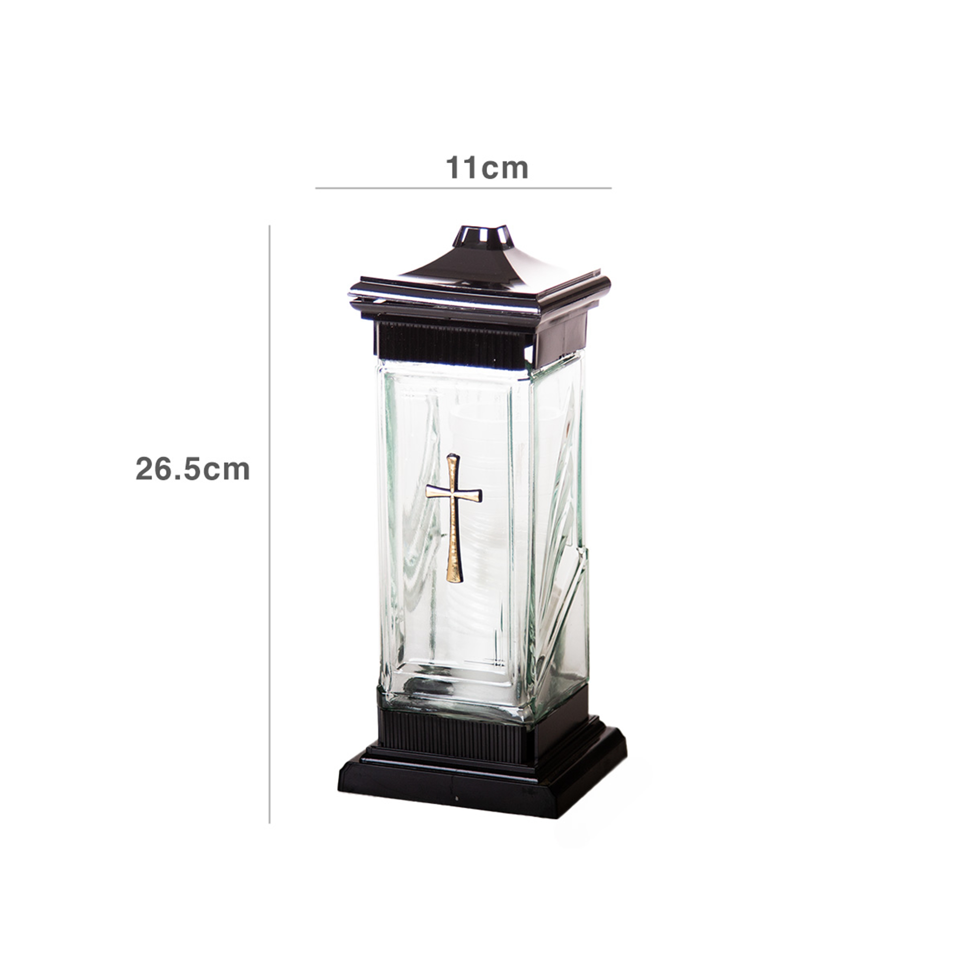 Candeeiro Torre 11X26.5cm Preto
