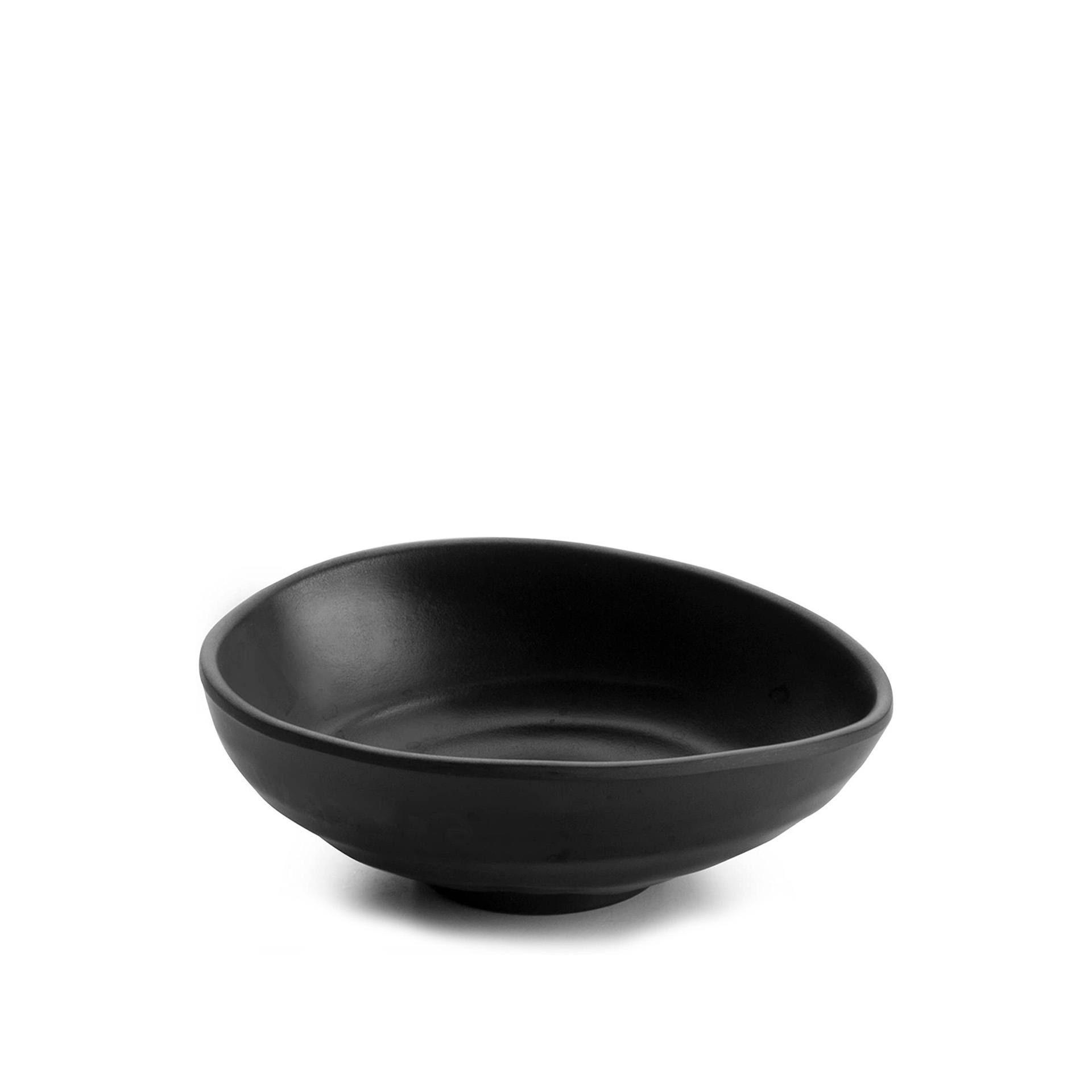 Saladeira Oval Preta 24X20cm