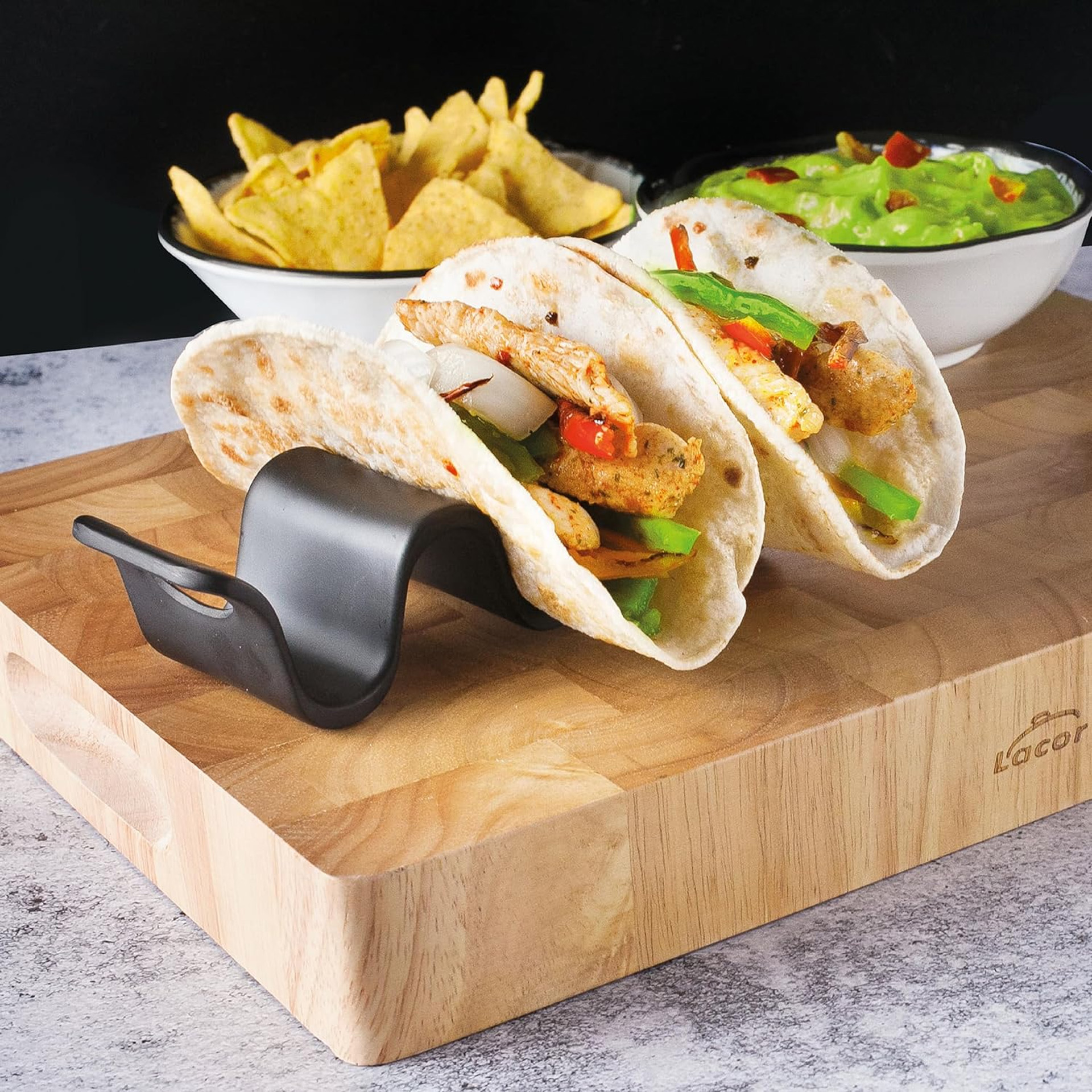 Suporte Melamina para 1-2 Tacos 12X6X4cm