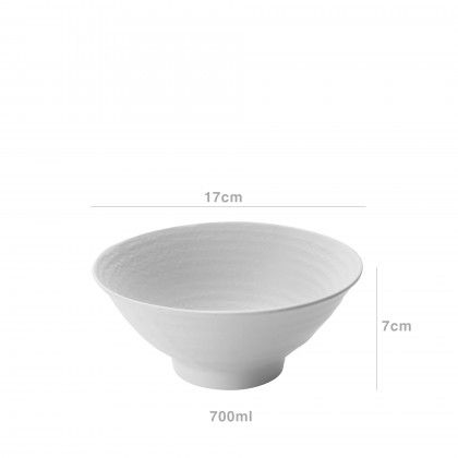 Tigela Melamina Lacor White & Black Cnica Branco 17X7cm