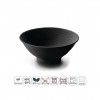 Tigela Melamina Lacor White & Black Cnica Preto 17X7cm