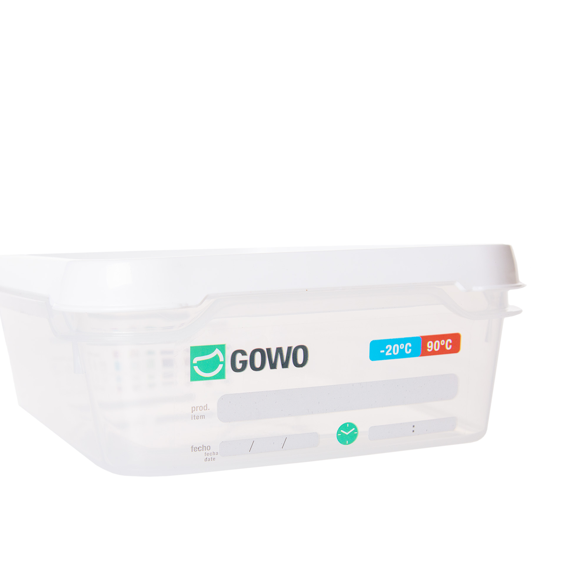 Caixa Hermética Plástica Gowo com Tampa Retangular 2L 24.5X16X6.5cm