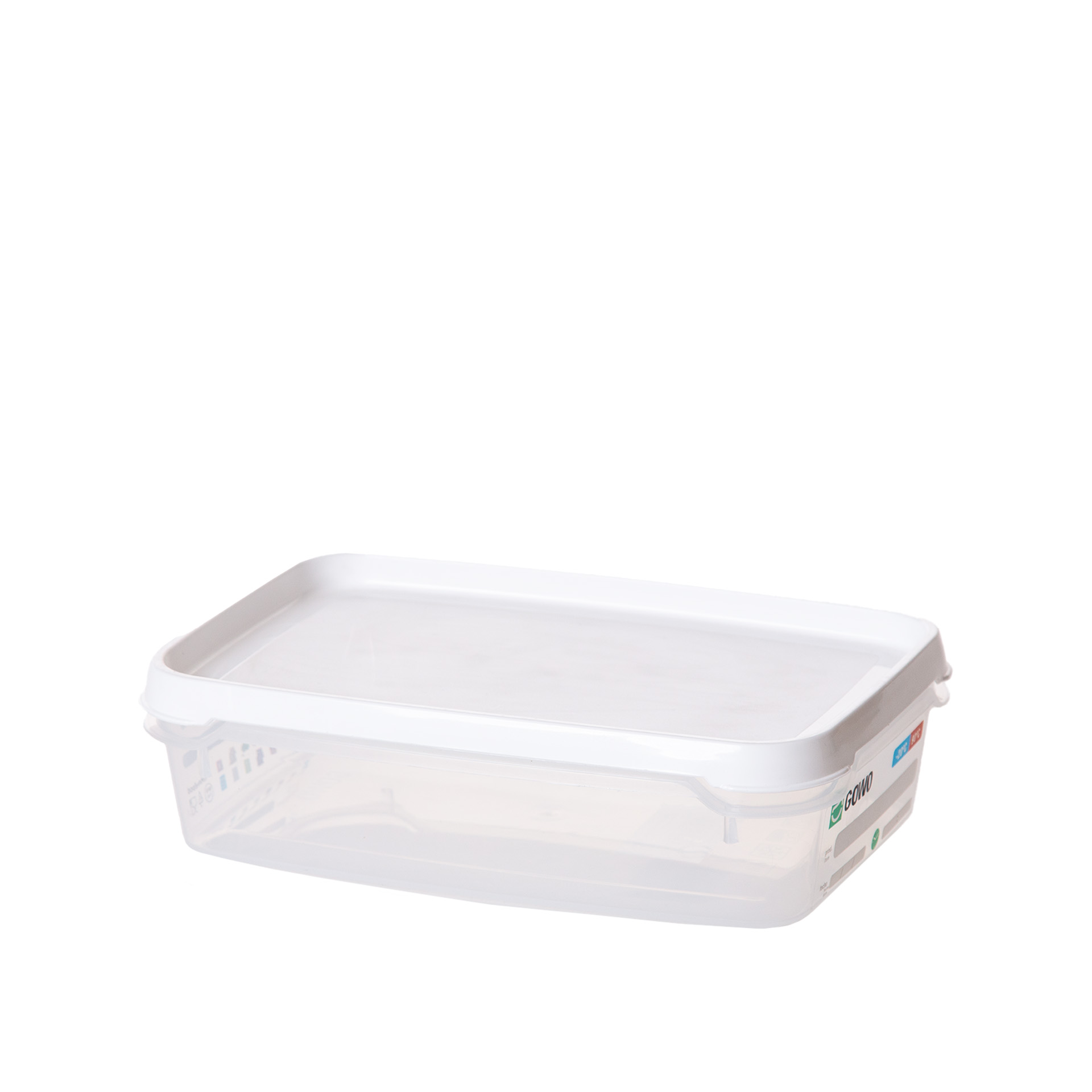 Caixa Hermética Plástica Gowo com Tampa Retangular 2L 24.5X16X6.5cm