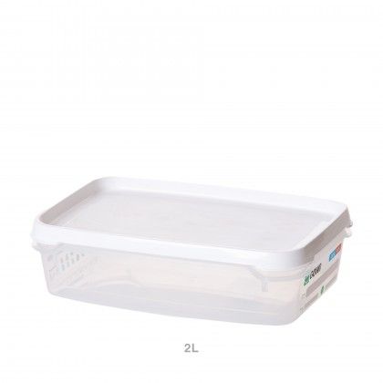 Caixa Hermtica Plstica Gowo com Tampa Retangular 2L 24.5X16X6.5cm