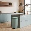 Balde Lixo com Pedal Smart Verde Slvia 40L 33X31X67cm