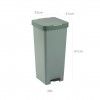 Balde Lixo com Pedal Smart Verde Slvia 40L 33X31X67cm