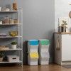 Balde Modular Reciclagem Easy Waste Branco 20L 35X27X142cm Pack 4