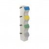 Balde Modular Reciclagem Easy Waste Branco 20L 35X27X142cm Pack 4