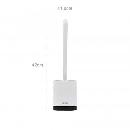Escovilho Wc Silicone Flexvel Branco 11.2X6.2X42cm