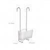 Cesto Cabide WC Standard Simples Glac 20.5X11X41.5cm