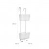 Cesto Cabide WC Standard Duplo Glac 20X13X59cm