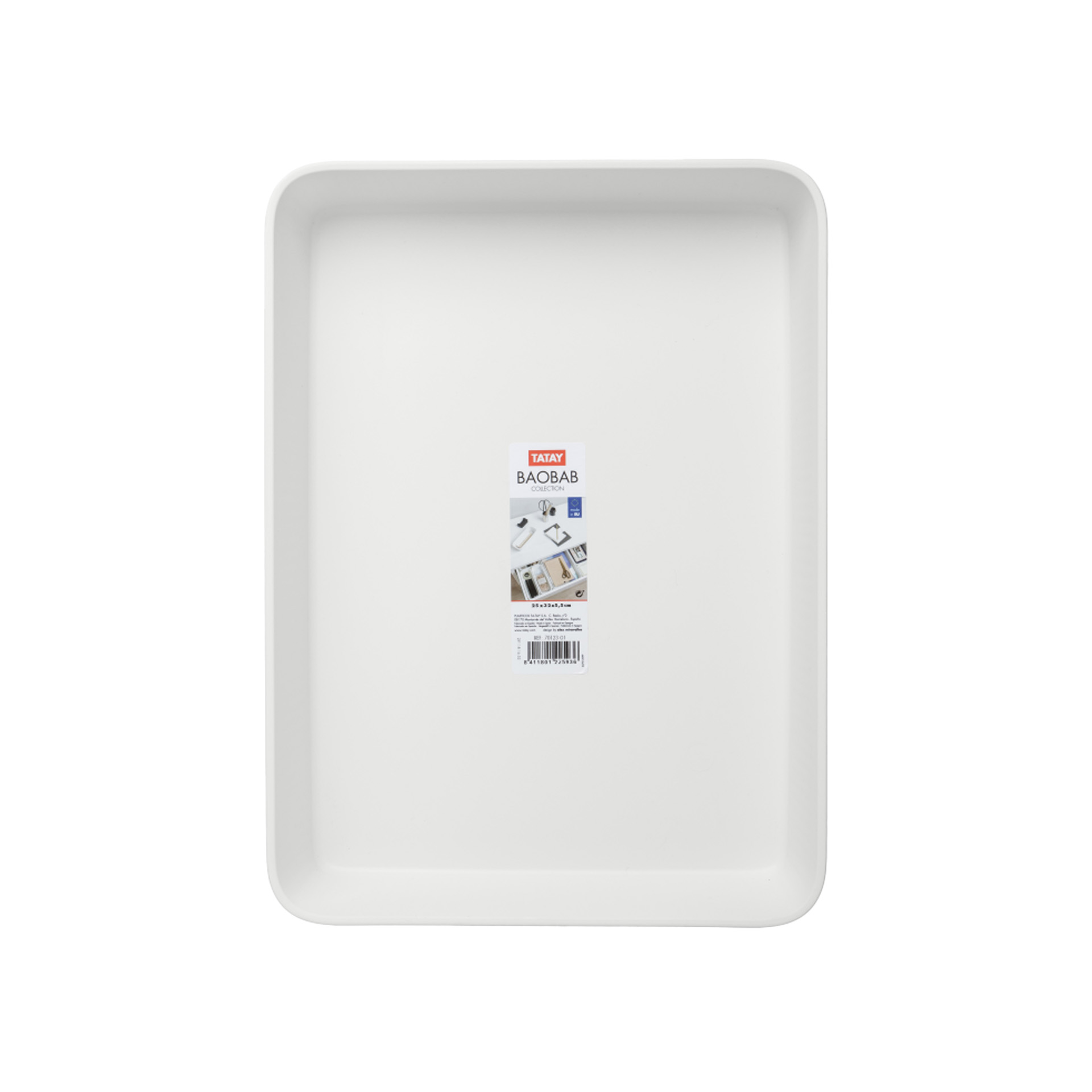 Organizador Baobab Branco A4 3.8L 24.7X33.6X5.6cm