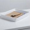 Organizador Baobab Branco A4 3.8L 24.7X33.6X5.6cm Organizador Baobab Branco A4 3.8L 24.7X33.6X5.6cm