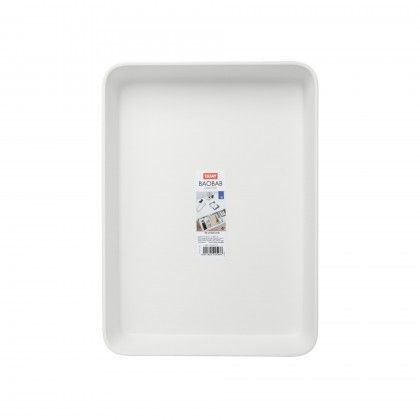 Organizador Baobab Branco A4 3.8L 24.7X33.6X5.6cm Organizador Baobab Branco A4 3.8L 24.7X33.6X5.6cm