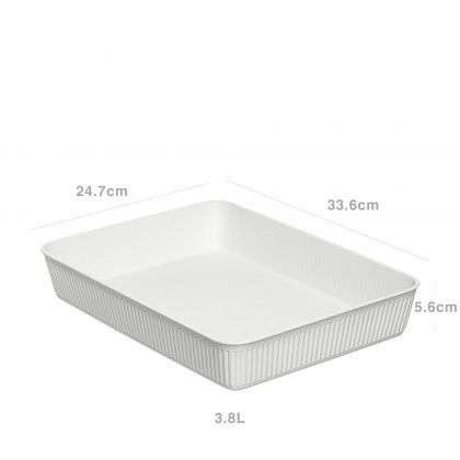 Organizador Baobab Branco A4 3.8L 24.7X33.6X5.6cm Organizador Baobab Branco A4 3.8L 24.7X33.6X5.6cm