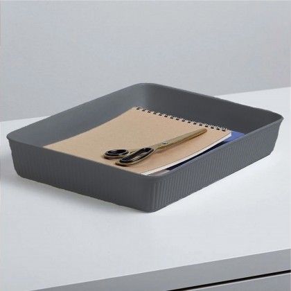 Organizador Baobab Cinza A4 3.8L 24.7X33.6X5.6cm