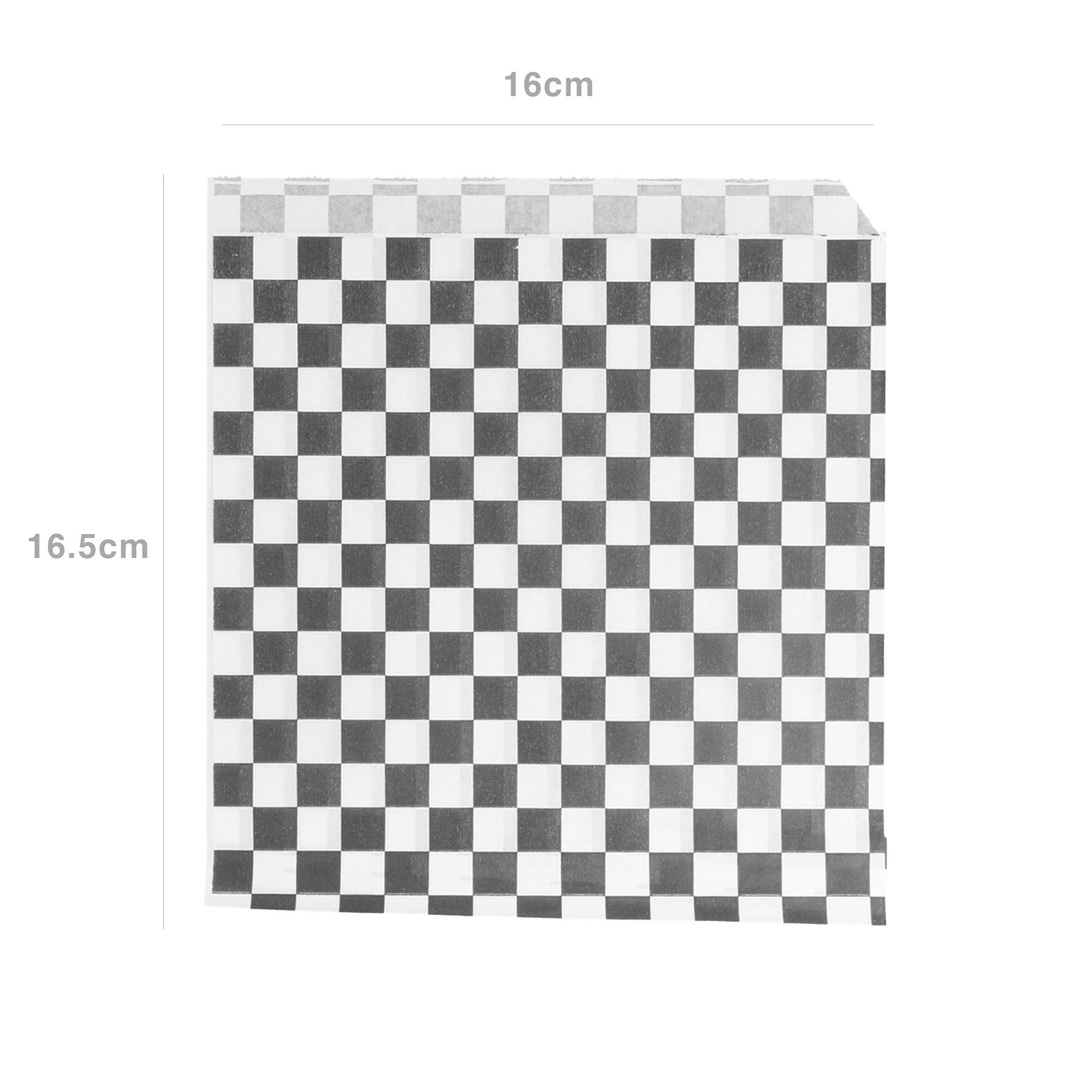 Saco Antigordura para Hambúrguer Preto 16X16.5cm Pack 500