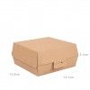 Caixa Hambrguer 220G/M2 14.2X13.7X6.1cm Pack 50