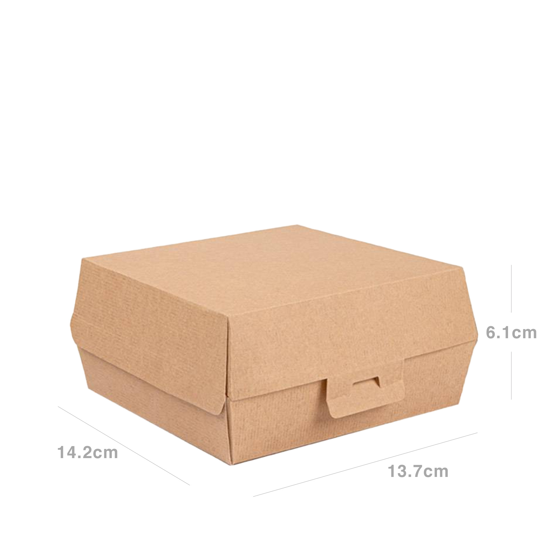 Caixa Hambúrguer 220G/M2 14.2X13.7X6.1cm Pack 50