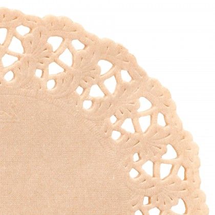 Naperon Natural Kraft 40G/M2 9cm Pack 250