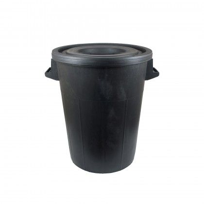 Contentor Lixo Preto 100L 62X66cm