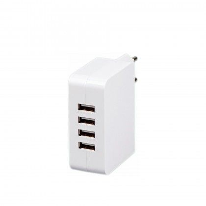 Carregador 4 Portas Usb 9.3X7.5X2.9cm