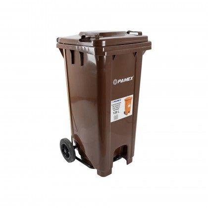 Contentor Lixo Castanho 120L 55X47X96cm