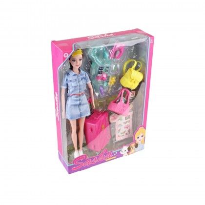 Boneca Sasha Travel Time 23X33cm