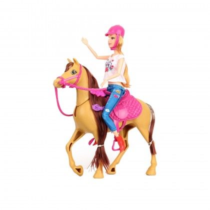 Boneca com Cavalo 27.8X34.5cm