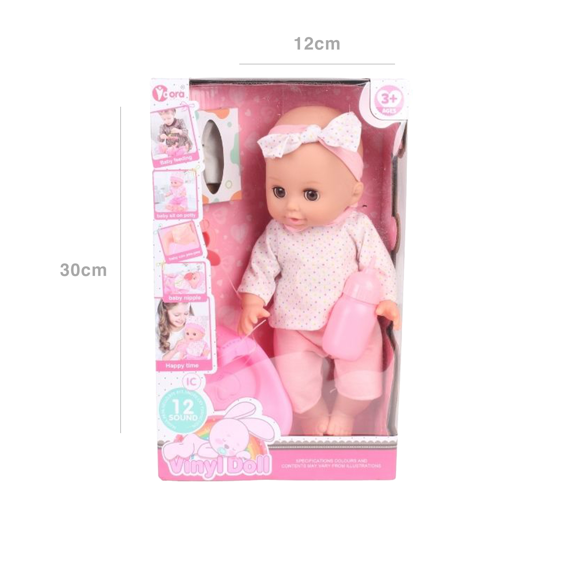 Boneca 12 Sons Vinyl Doll 30X7X12cm