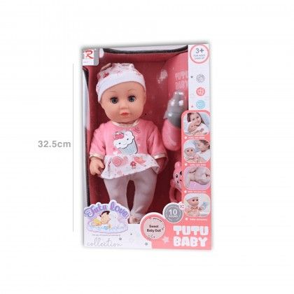Boneca 10 Sons Tutu Baby 32.5X18X11cm
