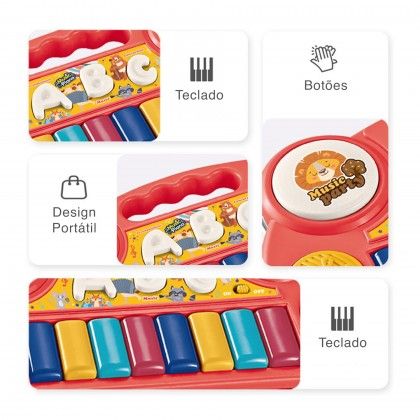Didático Piano 39X23X6cm Didático Piano 39X23X6cm
