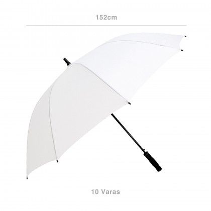 Guarda-Chuva 10 Varas Branco 152cm