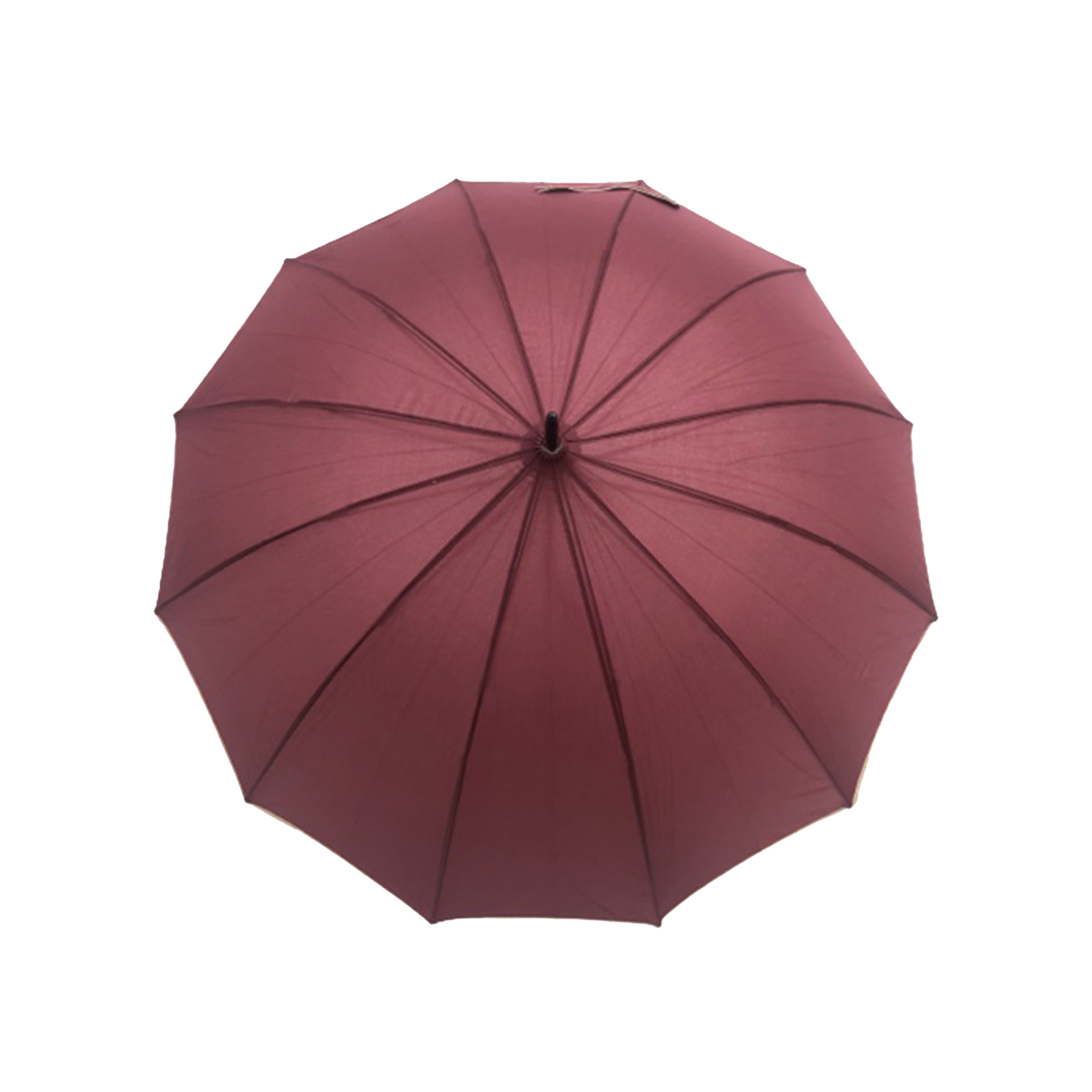 Guarda-Chuva Nasser 12 Varas Bordô / Bege 118cm