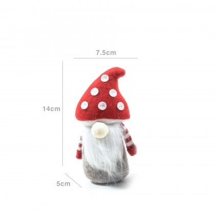 Gnomo Cogumelo Natal Sortido 7.5X5X14cm Gnomo Cogumelo Natal Sortido 7.5X5X14cm