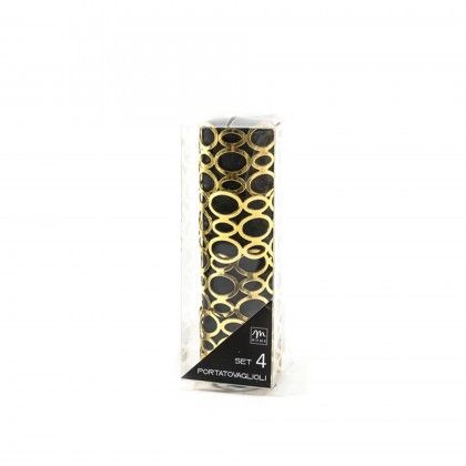 Argolas Guardanapo Redondo Sortido 4X4X3cm Pack 4