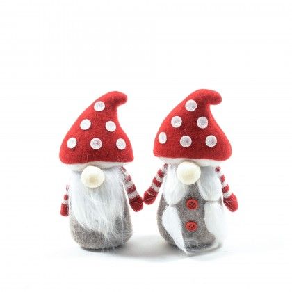 Gnomo Cogumelo Natal Sortido 7.5X5X14cm Gnomo Cogumelo Natal Sortido 7.5X5X14cm