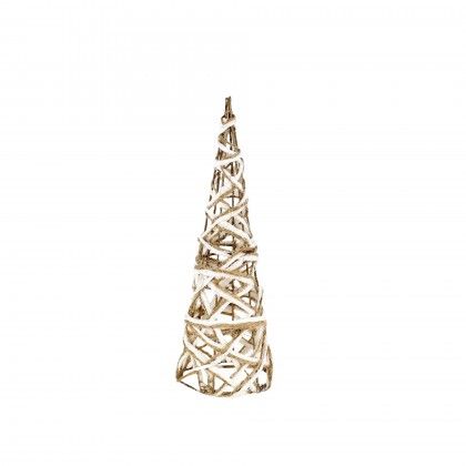 rvore Natal Metal 10 Led Branco 12X12X40cm