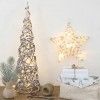 rvore Natal Metal 10 Led Branco 12X12X40cm