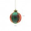 Bola Natal Vermelho/Verde 8X9cm