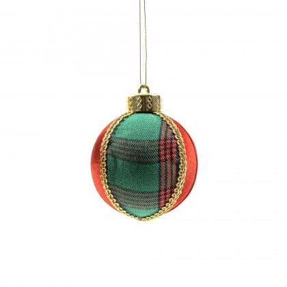 Bola Natal Vermelho/Verde 8X9cm