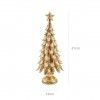 rvore Natal Resina Dourado 15X15X41cm