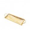Bandeja Metal Retangular Dourada 52X18X7cm Bandeja Metal Retangular Dourada 52X18X7cm