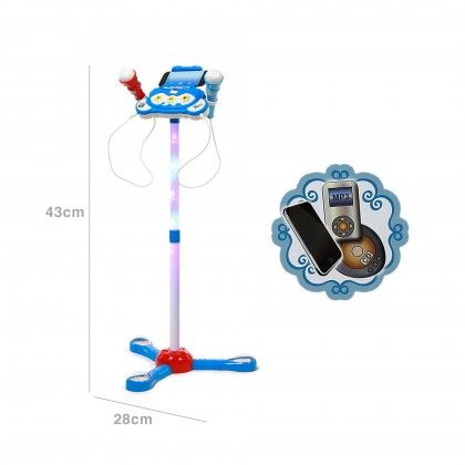 Microfone Karaoke Luz / Som 43X28cm