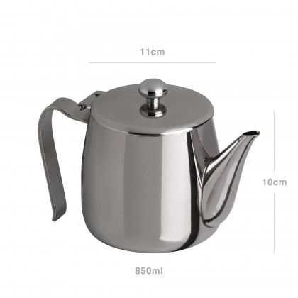 Bule Inox Riviera Redondo N3 850ml 11X10cm