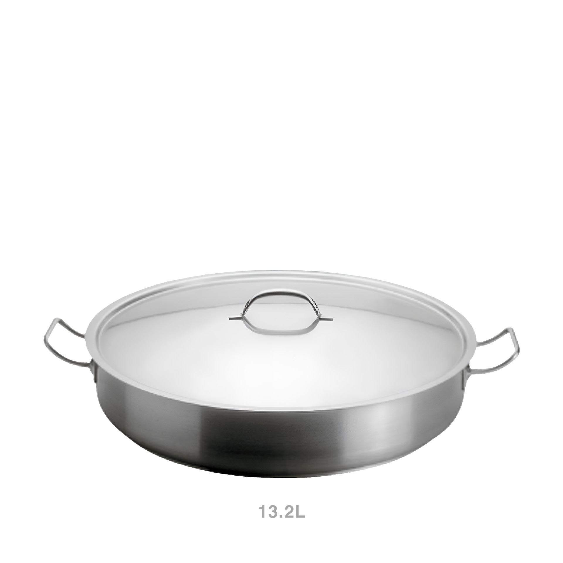 Caçarola Baixa Industrial Inox Grand Gourmet N.45 13.2L