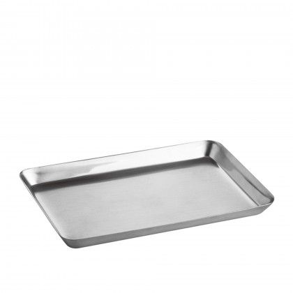 Bandeja Servio Inox Retangular 27.5X19.5X1cm