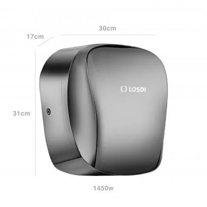 Secador Mos ptico Inox Hepa Cinza Satinado 1450W 31X30X17cm